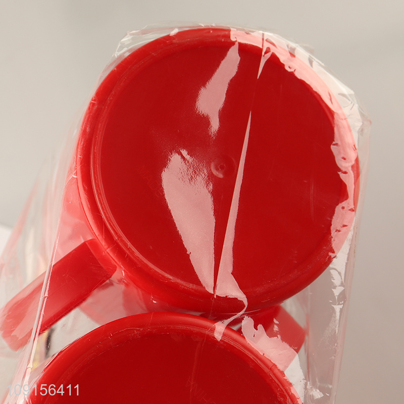 New Product 2PCS Chinese Wedding Cups Plastic Bathroom Toothbrush Cups