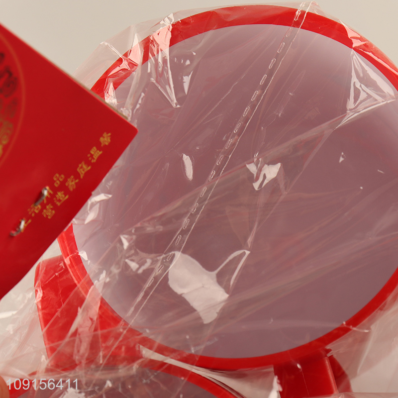 New Product 2PCS Chinese Wedding Cups Plastic Bathroom Toothbrush Cups