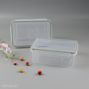 China products clear plastic food container storage box for home kitchen