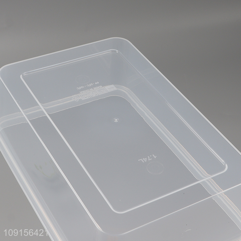 China products clear plastic food container storage box for home kitchen