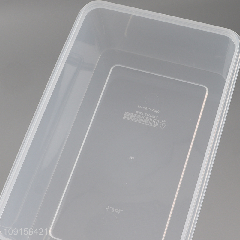 China products clear plastic food container storage box for home kitchen