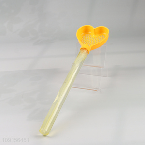 Good selling heart shape kids outdoor bubble toys bubble stick toys