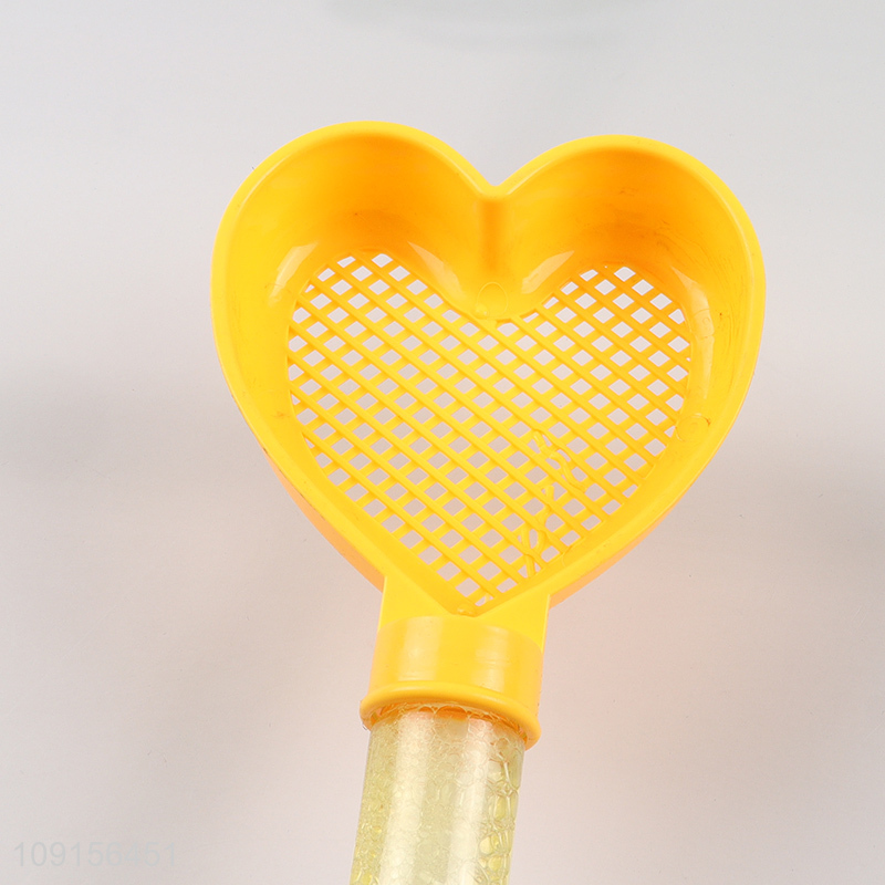 Good selling heart shape kids outdoor bubble toys bubble stick toys