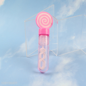 Low price lollipop shape kids bubble toys bubble stick toys
