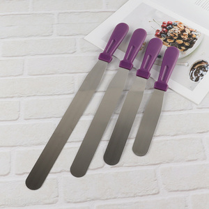 Factory Price 6 8 10 12 Inch Stainless Steel Icing Spatula with Plastic Handle