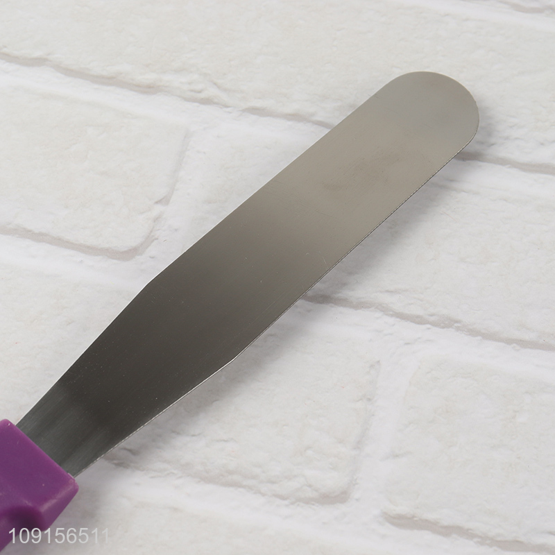 Factory Price 6 8 10 12 Inch Stainless Steel Icing Spatula with Plastic Handle