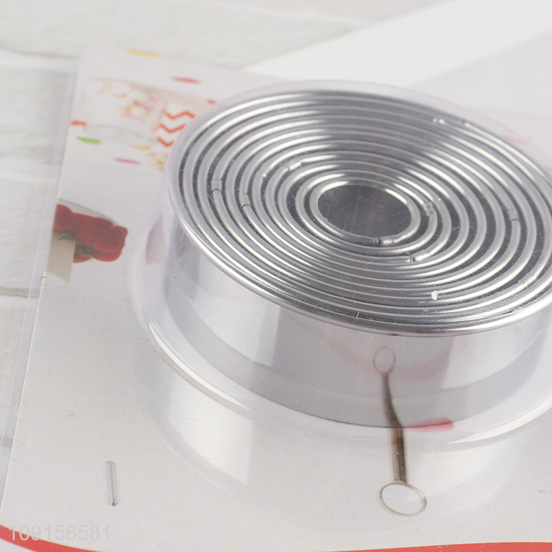 Good Quality 11 Piece Stainless Steel Mousse Ring Set Cake Mold Set