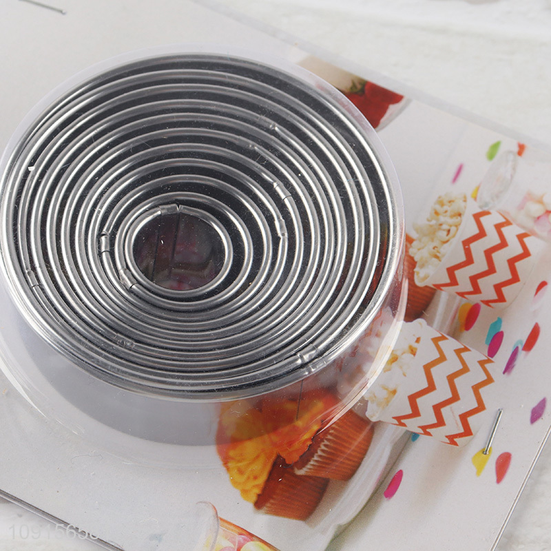 Good Quality 11 Piece Stainless Steel Mousse Ring Set Cake Mold Set