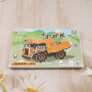 China products kids educational toys 3d truck puzzle toys