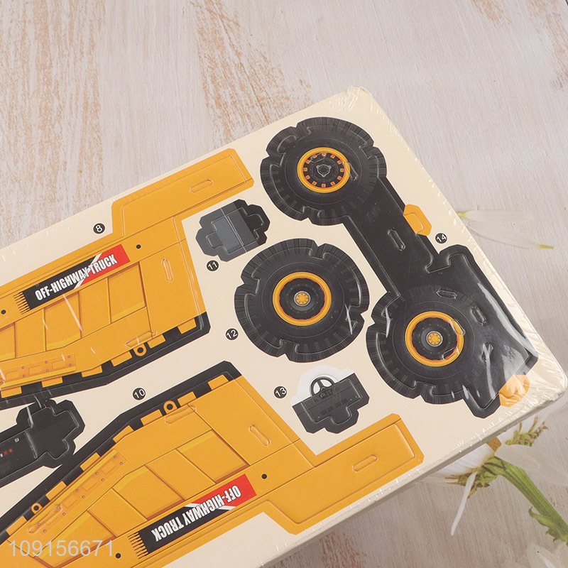 China products kids educational toys 3d truck puzzle toys