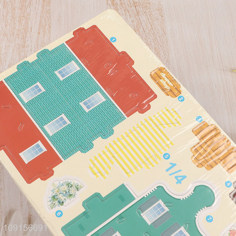 China factory flower shop 3d puzzle toys kids educational toys