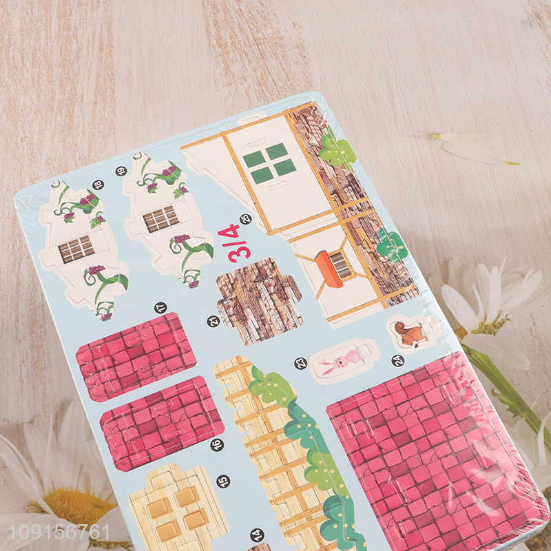 Hot products farm house children 3d puzzle toys jigsaw toys