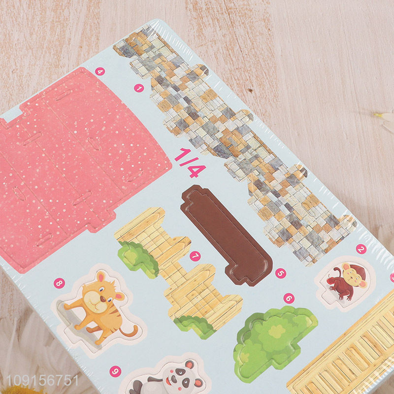 New arrival small zoo children 3d puzzle toys jigsaw toys