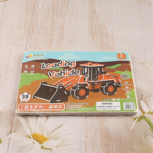 Top products creative diy kids loading vehicle 3d puzzle toys jigsaw toys