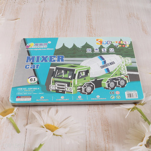 Latest products kids diy mixer car 3d puzzle toys jigsaw toys for sale