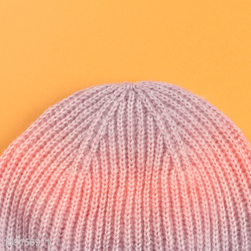 Top products winter thickened girls knitted hat beanies hat for sale