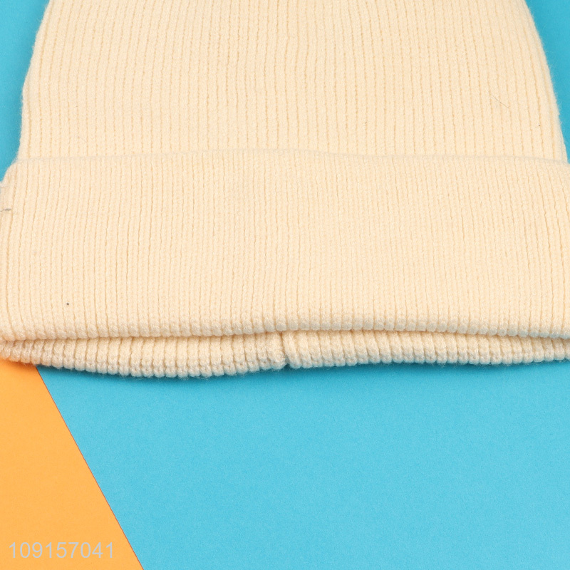 Hot products simple fashion knitted hat beanies hat for winter
