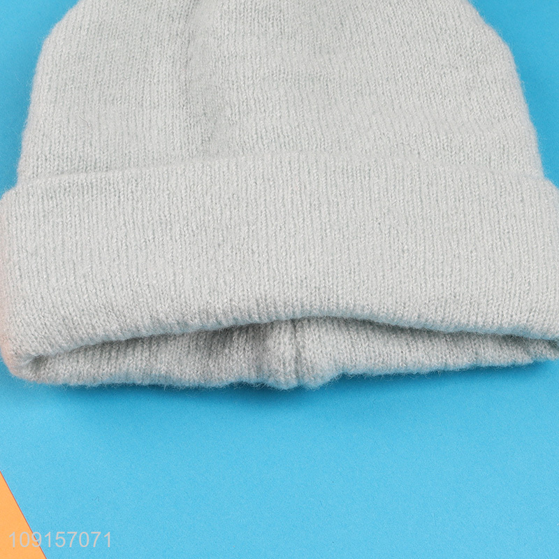 Popular products fashion girls winter knitted hat beanies hat