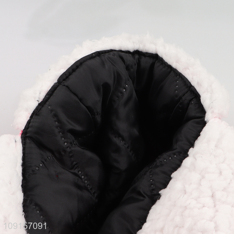 Factory wholesale pink winter girls windproof earflap hat