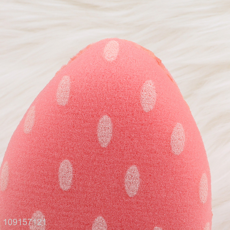 Factory price strawberry shape bath sponge shower sponge for sale