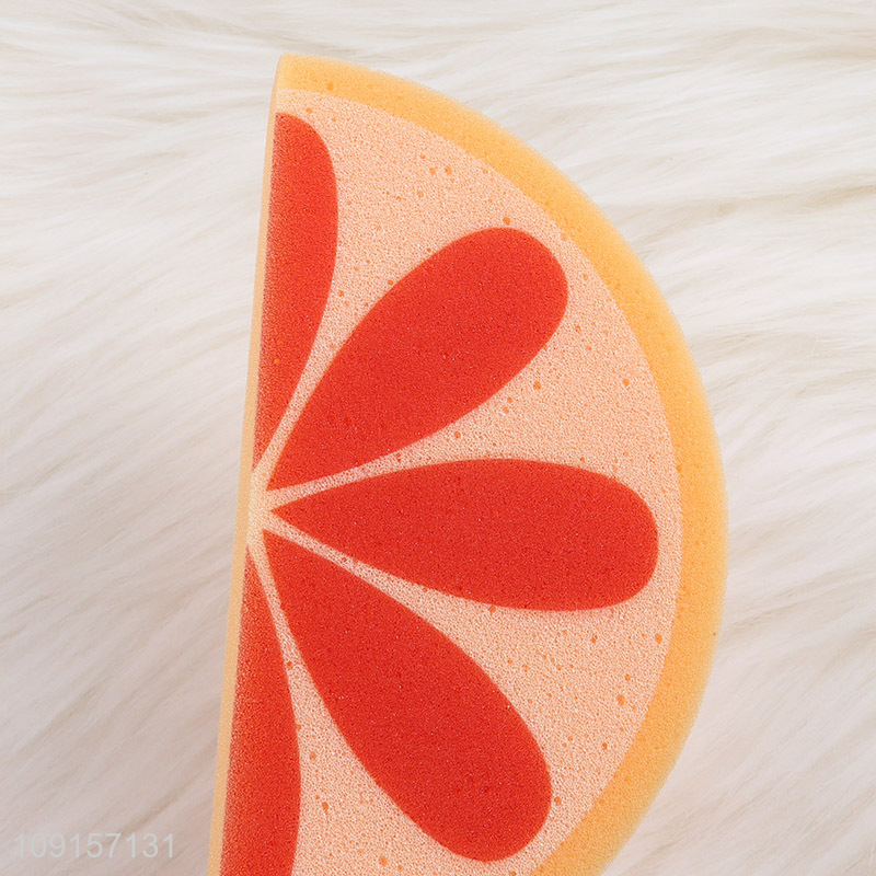 Good price orange shape body cleaning bath sponge shower sponge
