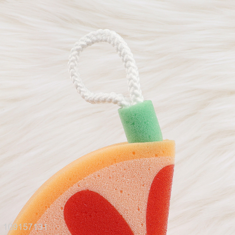 Good price orange shape body cleaning bath sponge shower sponge