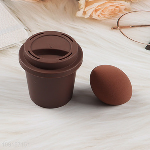 China products washable makeup puff cosmetic puff with storage box