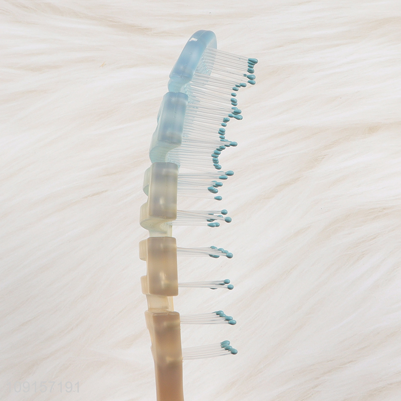 Latest products wide teeth massage hair comb hair brush for sale