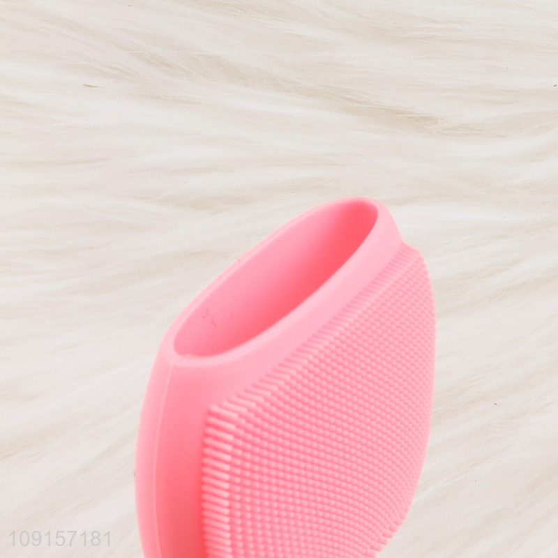 Best selling pink rabbit shape facial cleansing brush for skin care