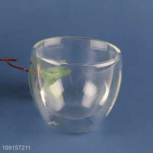 Hot products clear glass double wall water cup drinking cup