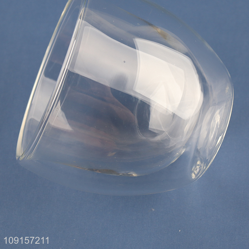 Hot products clear glass double wall water cup drinking cup