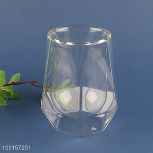 Top products double wall glass clear coffee cup water cup drinking cup