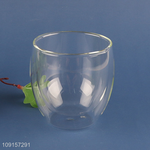 Factory supply double wall glass unbreakable water cup drinking cup for sale