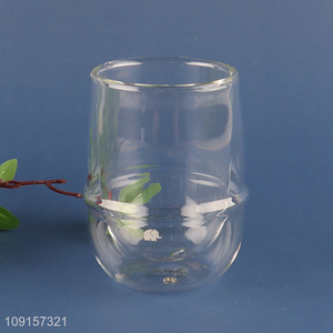 China factory double wall unbreakable glass cup water cup drinking cup