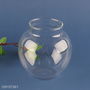 China wholesale round glass cup 300ml coffee cup drinking cup