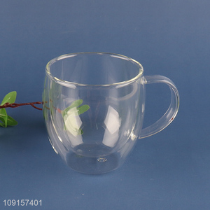 Top sale double wall glass water cup drinking cup coffee cup