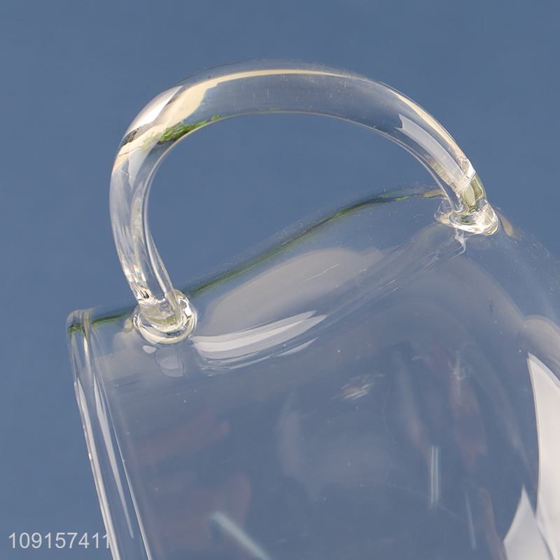 Best sale unbreakable clear glass cup drinking cup coffee cup with handle
