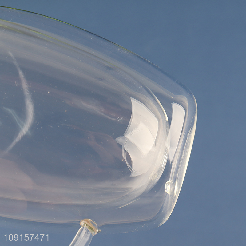 Most popular double wall unbreakable glass drinking cup water mug with handle