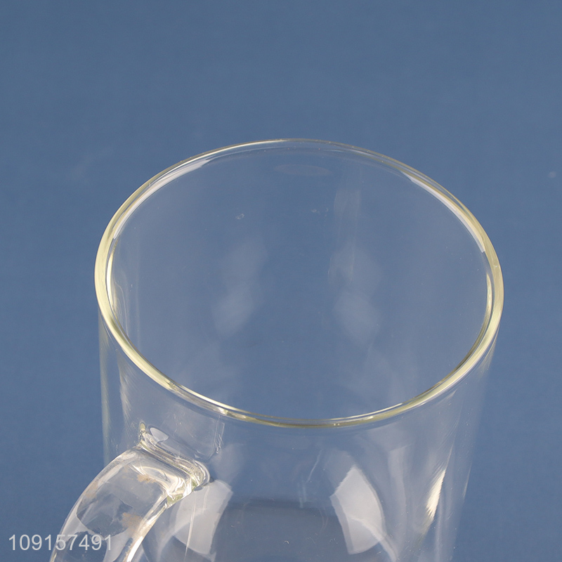 New arrival double wall unbreakable glass 350ml drinking cup water mug