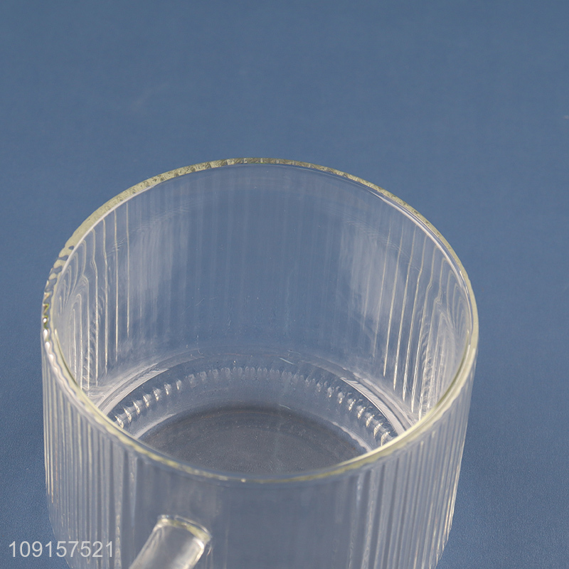 Good quality 400ml unbreakable glass drinking cup water mug coffee cup