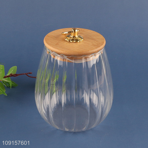 Yiwu market home kitchen sealed glass storage jar with lid