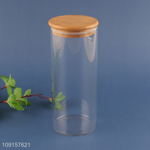 Yiwu market clear glass home kitchen storage jar sealed storage jar