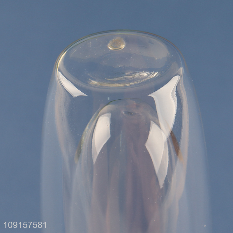 Best quality glass clear double wall champagne glasses whisky glasses