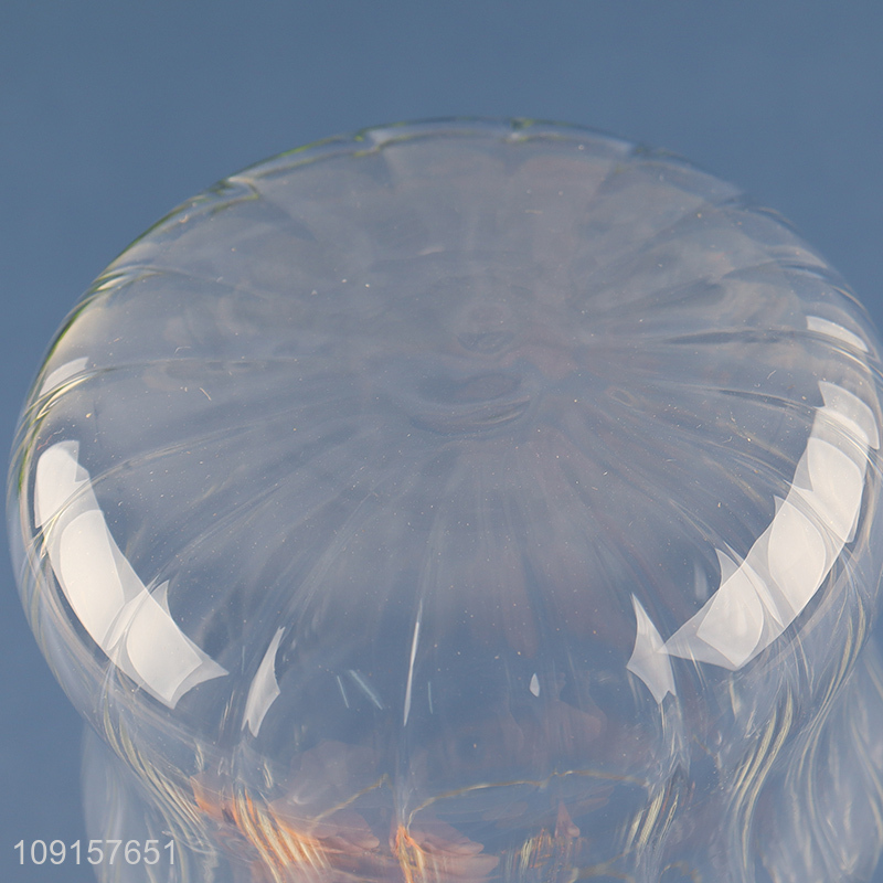 Yiwu market glass 480ml heat-resistant coffee cup juice cup with lid&straw