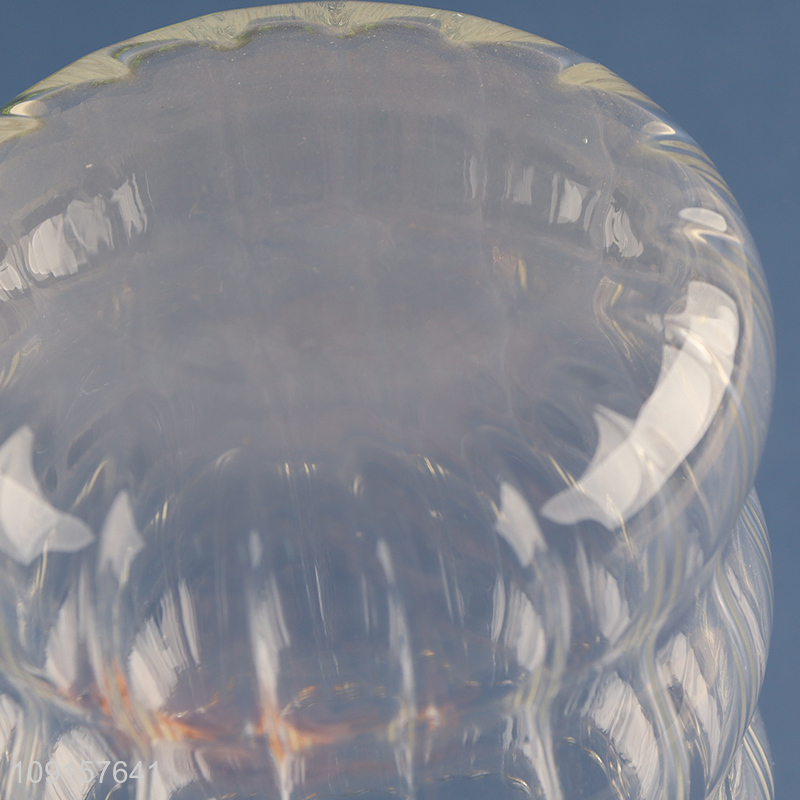 Most popular clear unbreakable 500ml glass cup straw cup with lid