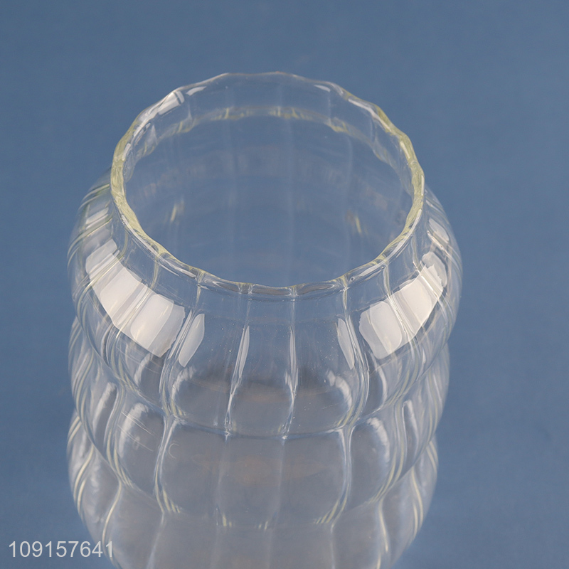 Most popular clear unbreakable 500ml glass cup straw cup with lid