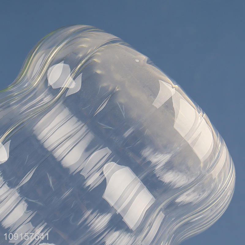 Most popular clear unbreakable 500ml glass cup straw cup with lid