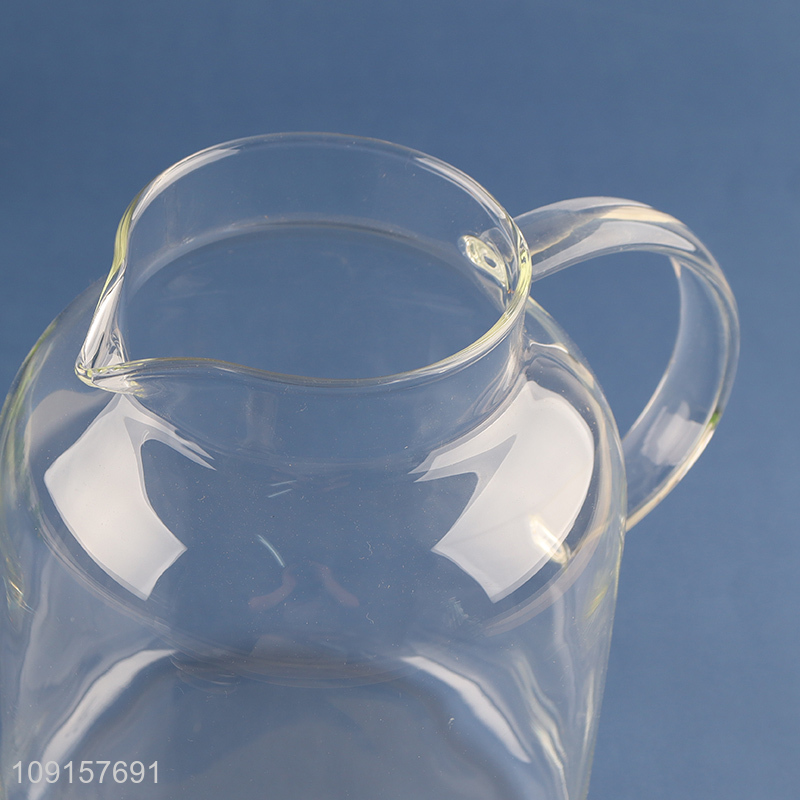 Hot items large capacity 1800ml glass tea pot juice pot with handle