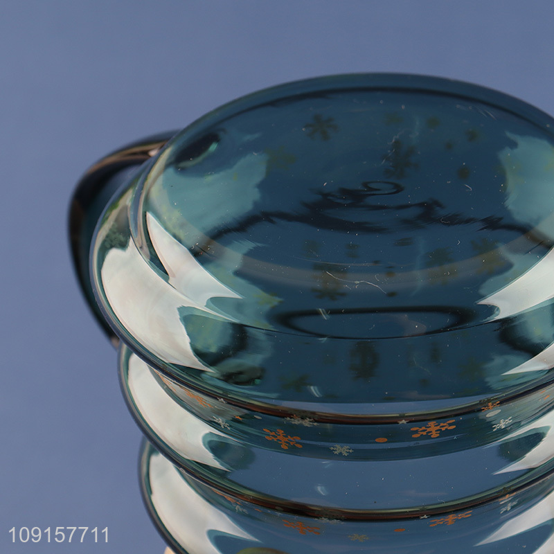 Best selling christmas series xmas tree shape glass cup water cup