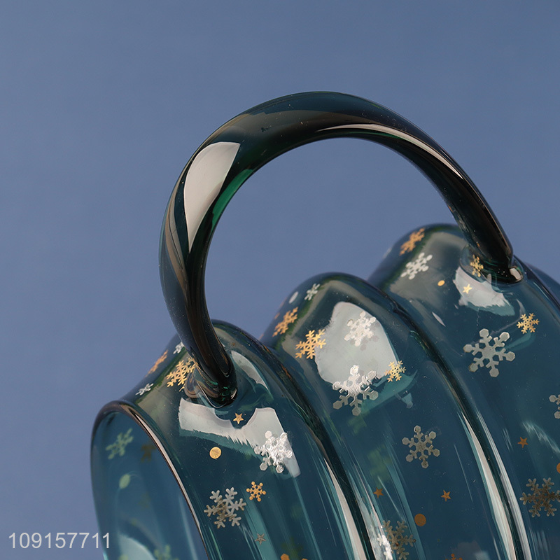 Best selling christmas series xmas tree shape glass cup water cup